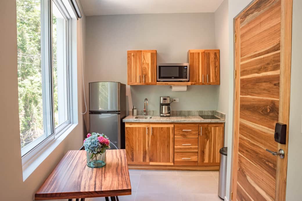 Kitchenette w refrigerator and 2 burner cook top stove Kitchenette w refrigerator and 2 burner cook top stove