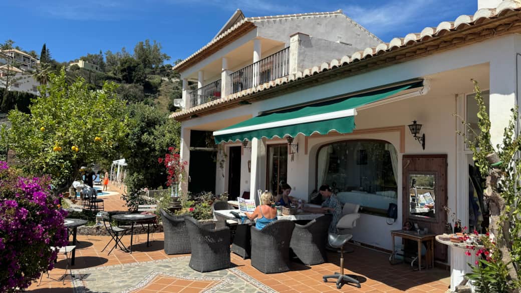 La villa desde la gran terraza