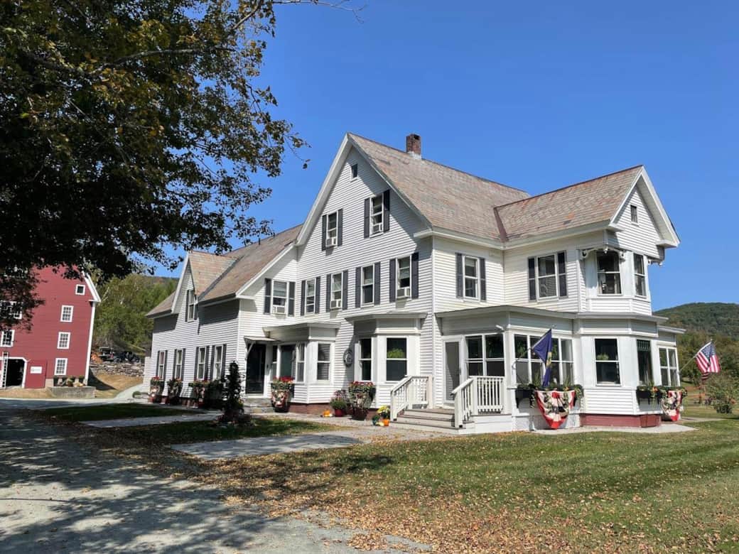 Sunrise Room is located in the Farmhouse at Robinson Farm, with inviting shared spaces for guests