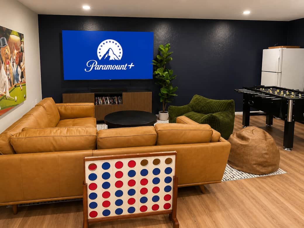 85" TV / Movie Lounge