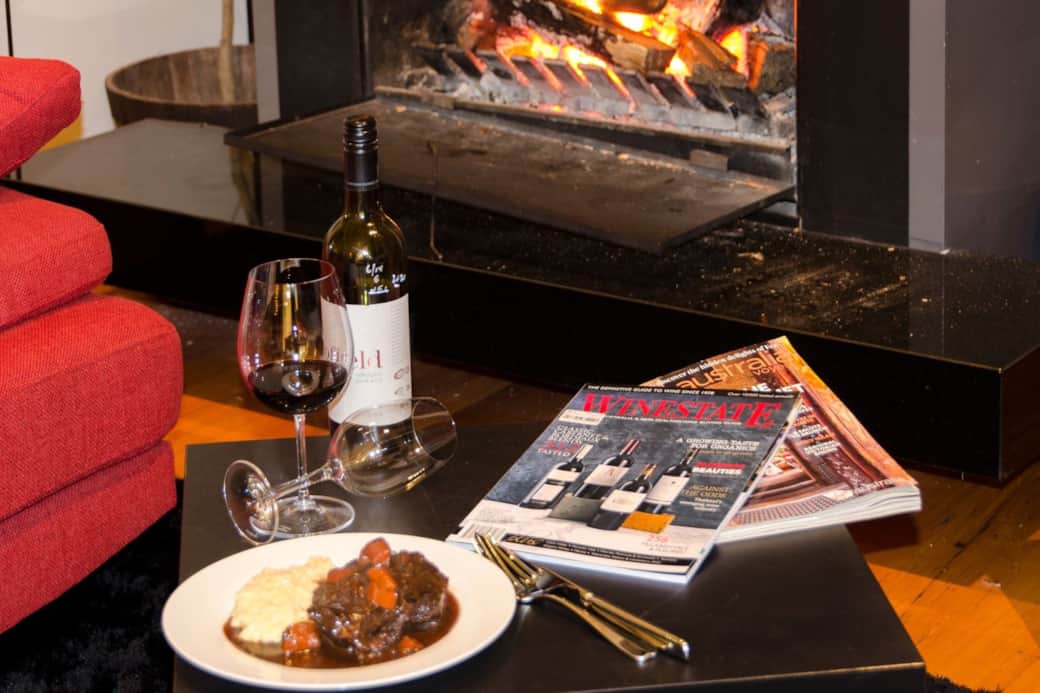 Get cozy fireside