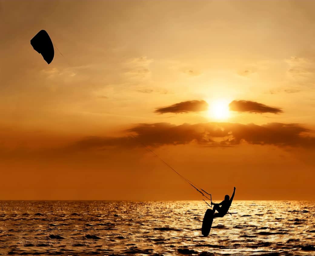 Kite Surfing in the Pamlico Sound 