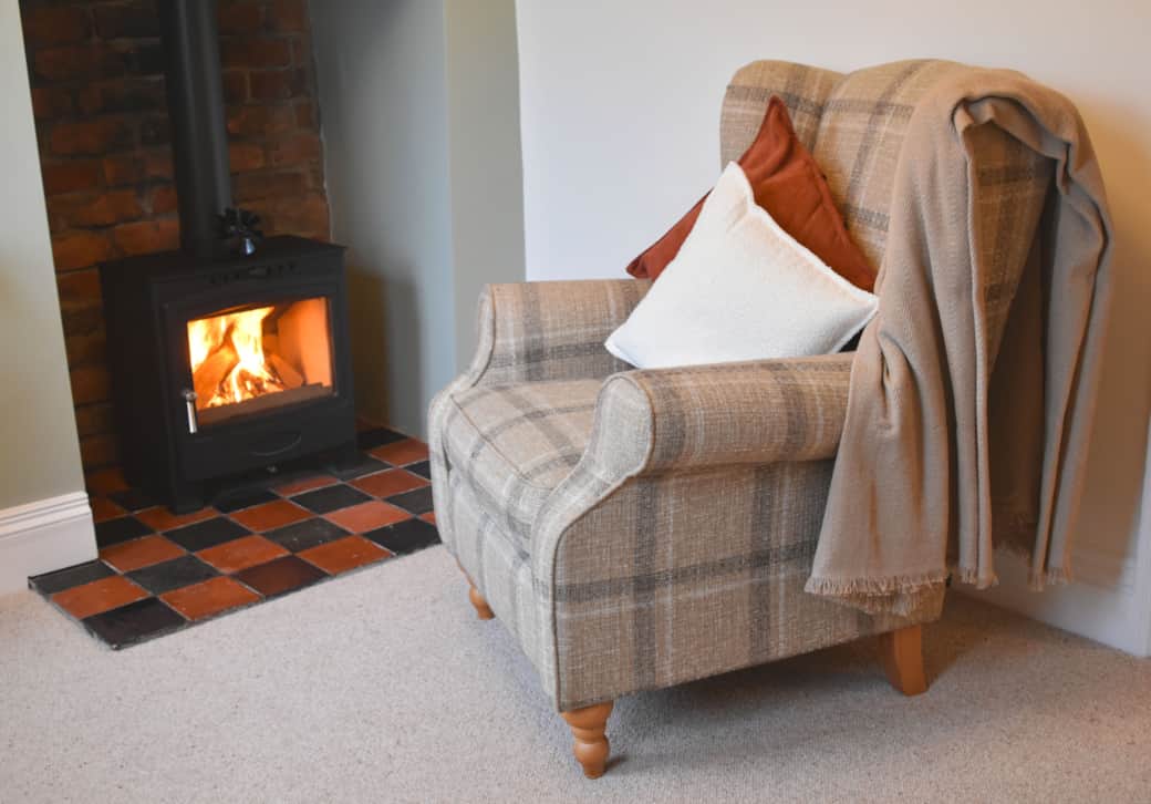 Armchair by the fire 