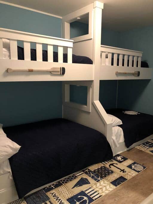 Baileys Blue Ocean View Captain Quarters Bunk Bed room