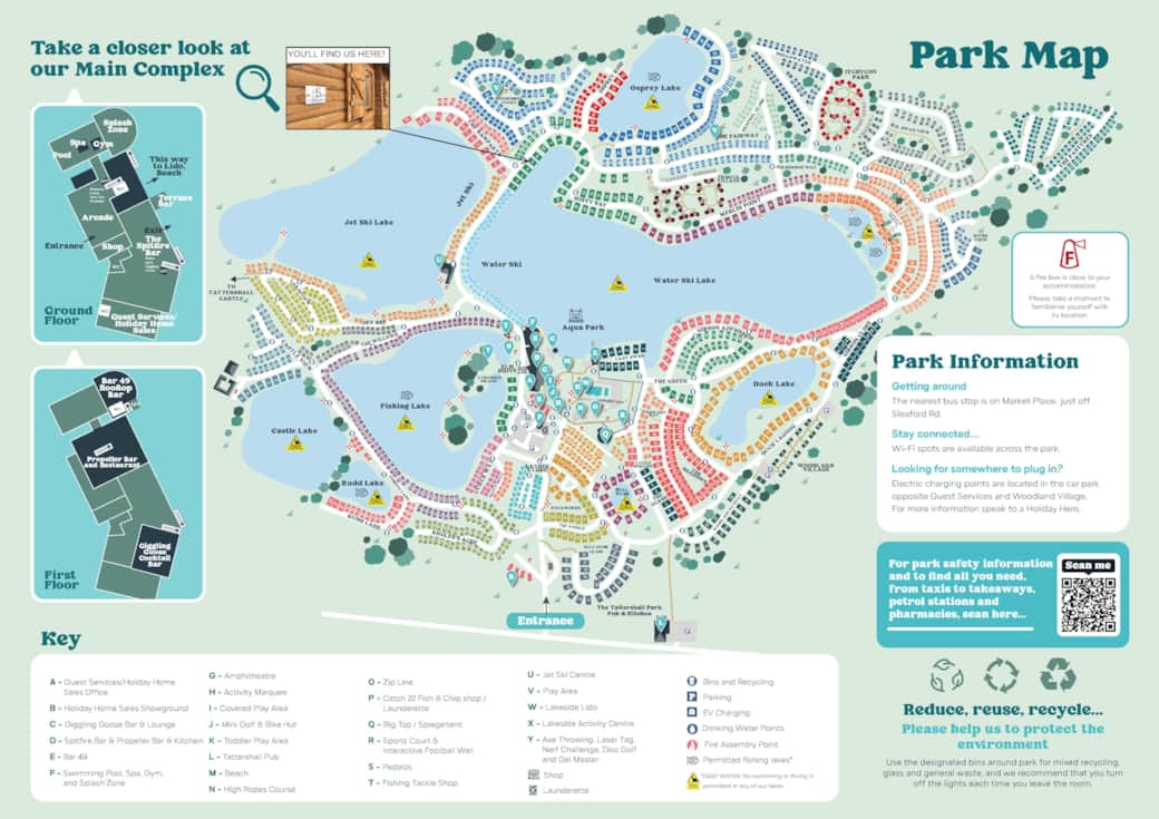 Tatershall Lakes Park Map