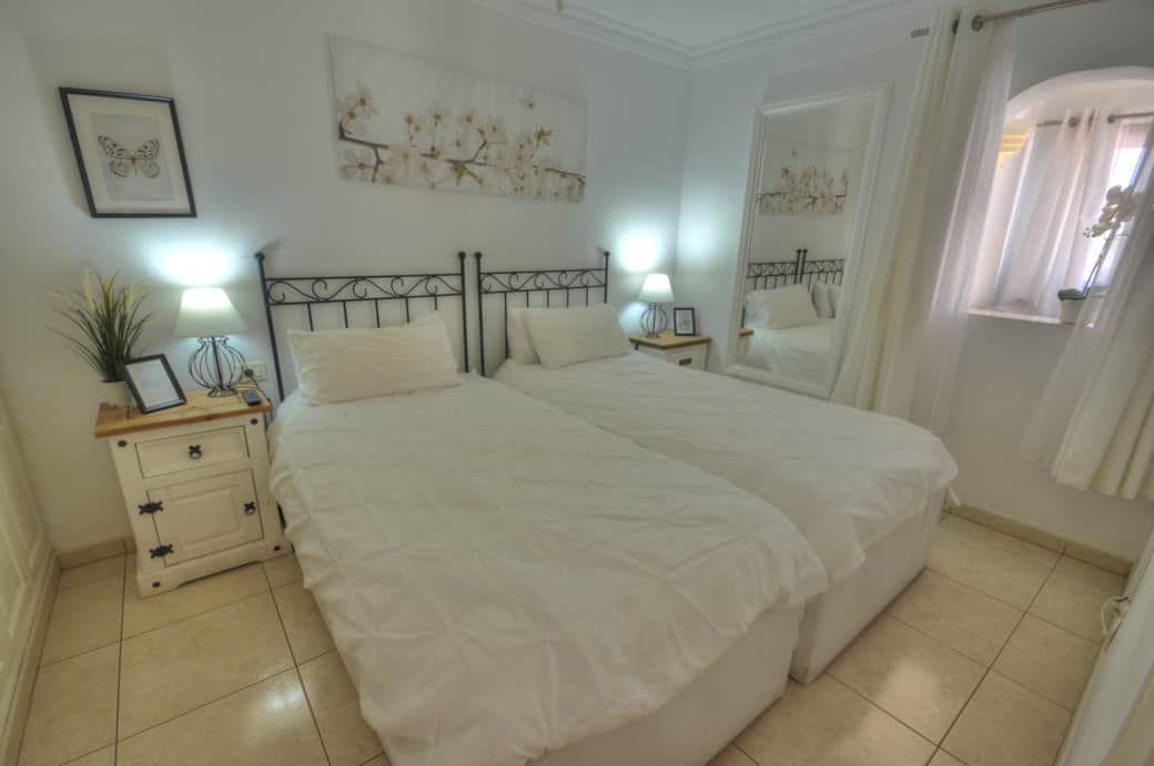 Bedroom with two single beds Bedroom with two single beds