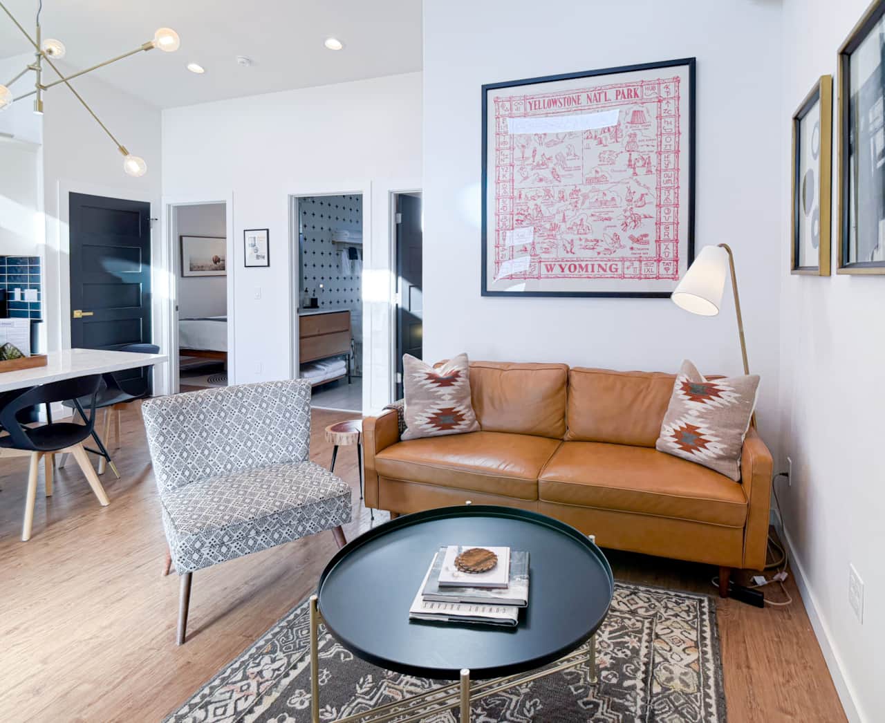 Luxury meets comfort. Relax in style with designer furnishings and a flat-screen for movie nights.