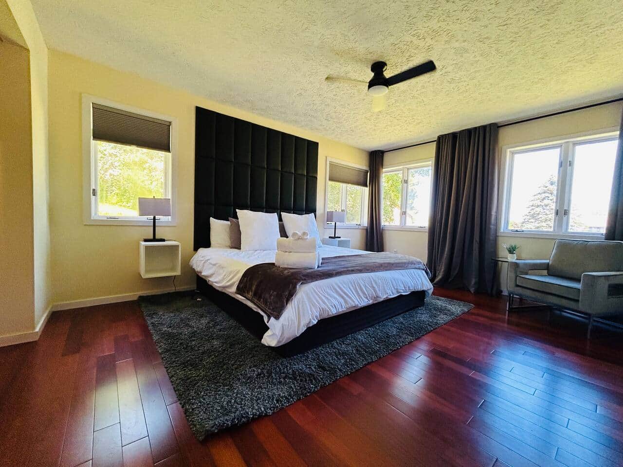 KING SIZE BED!
Beautiful main level Master Bedroom with TONS of natural light.  