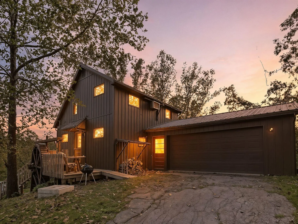 Exterior at sunset