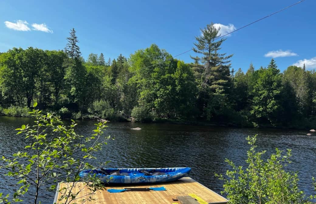 11 dock with kayak view