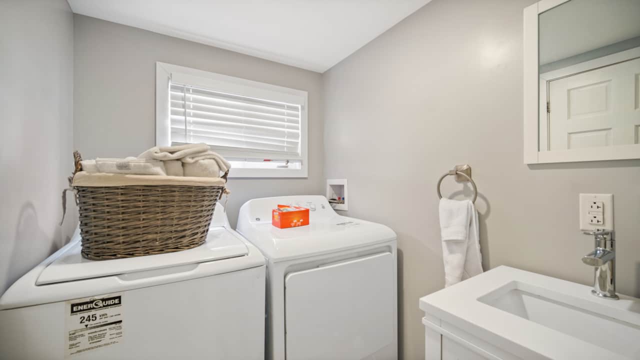 Laundry Facility in the bathroom