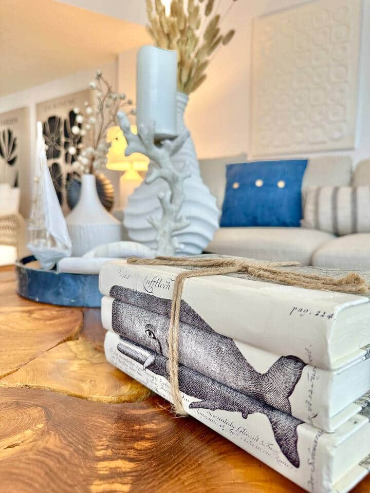 Designed for comfort and connection, this coastal living room is perfect for movie nights or morning coffee