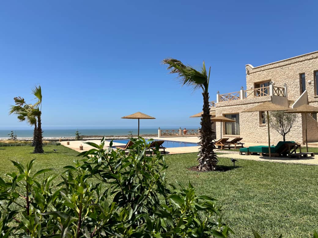 Garden with pool view villa cactuswell essaouira