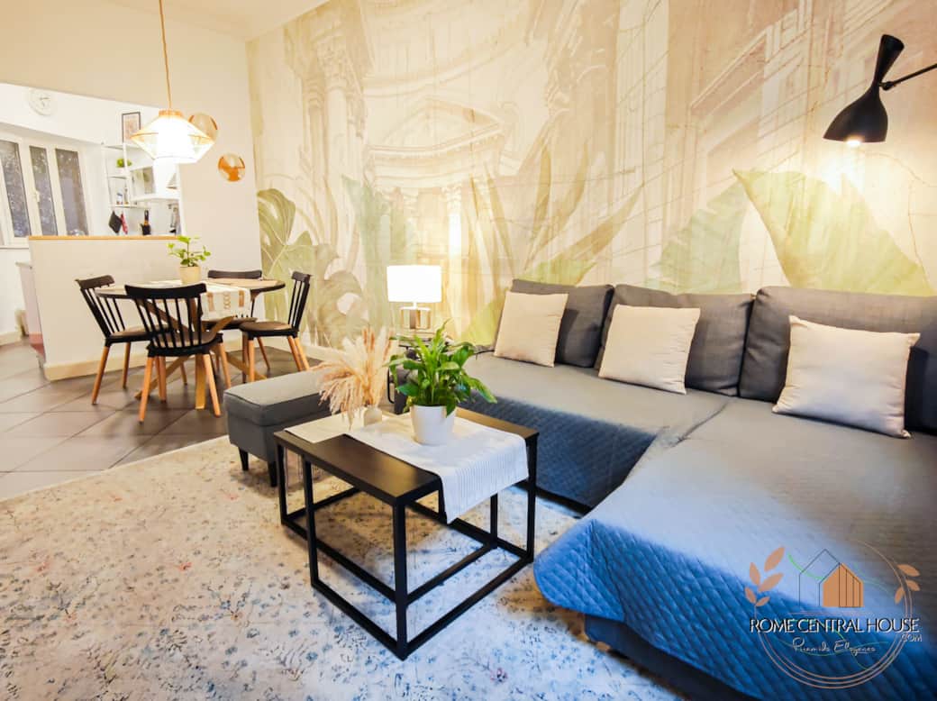 Soggiorno elegante accogliente e curato nei minimi dettagli