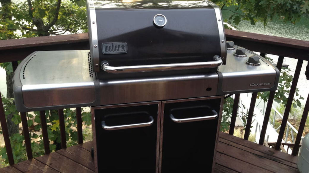 Full size propane Grill & Brookstone