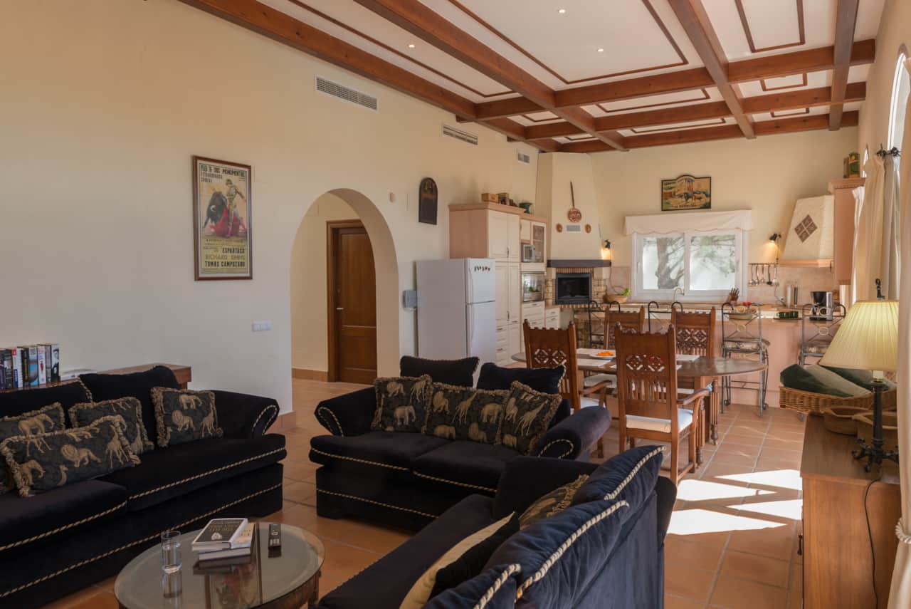 Wohnzimmer der Villa Lino