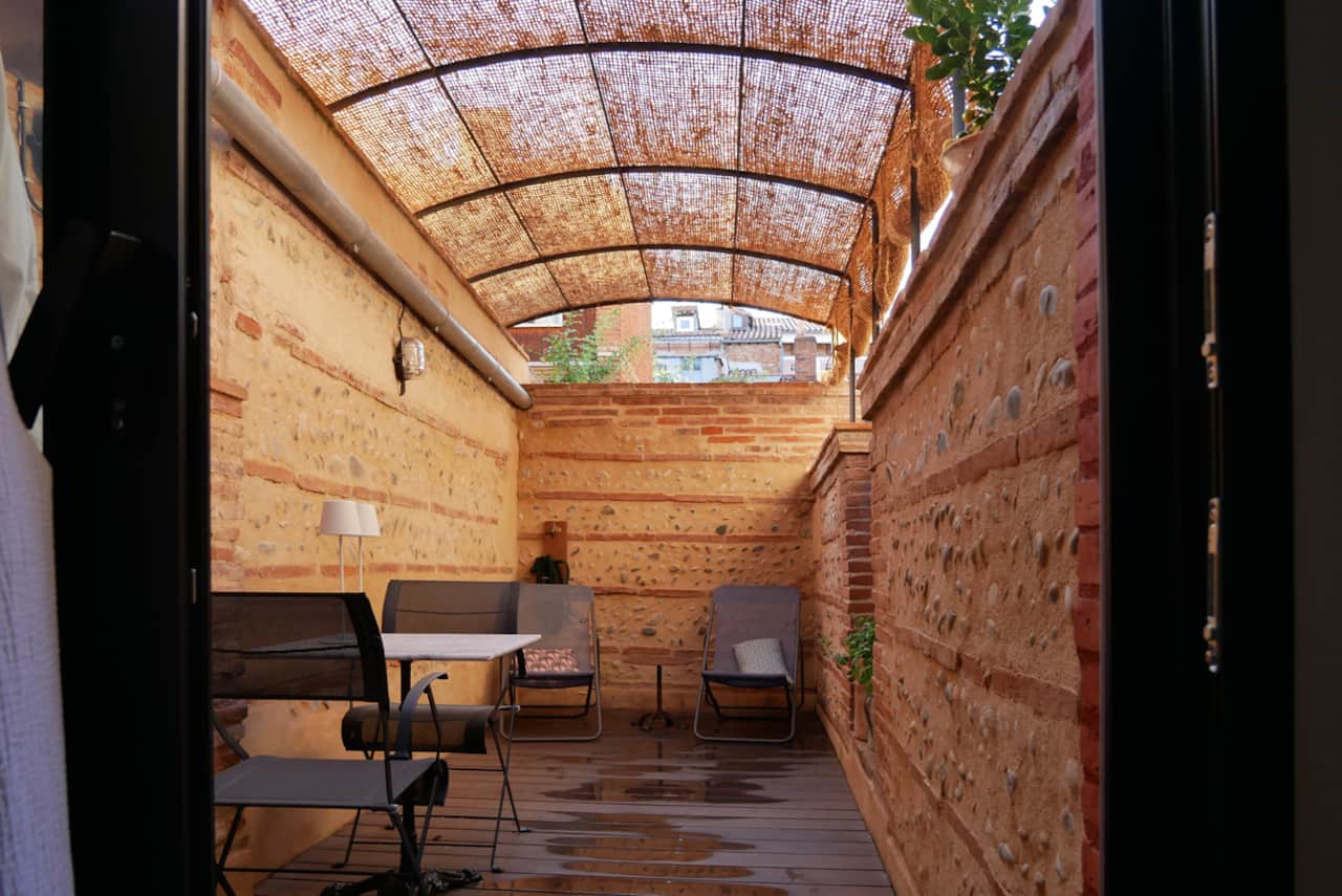 Terrasse privative au calme, au coeur du centre historique de Toulouse