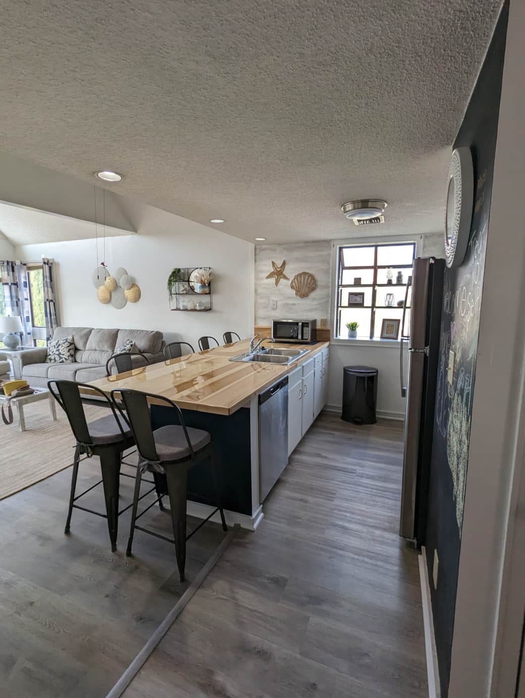 Kitchen and Living room