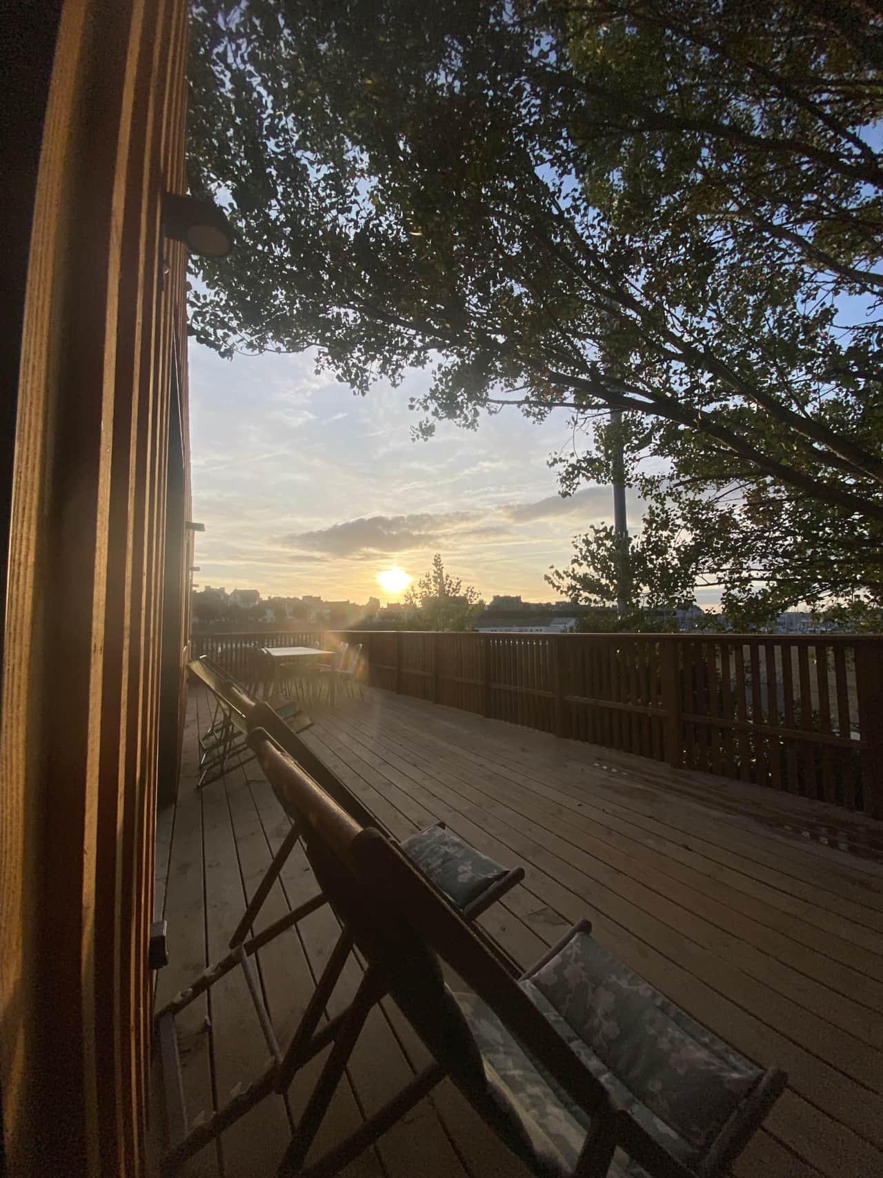 Terrasse coucher soleil