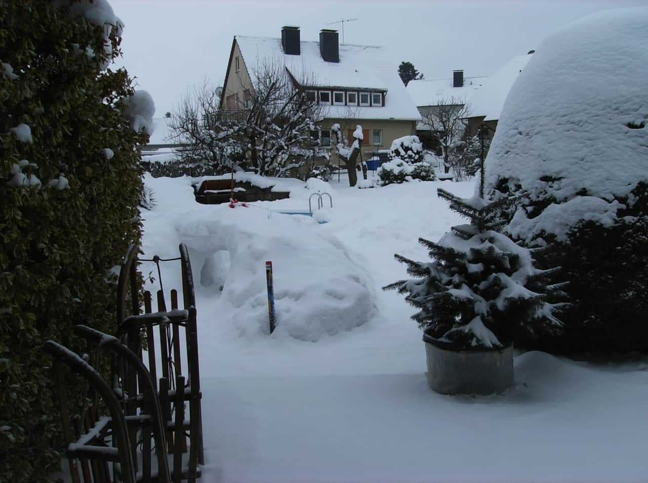 Garten im Winter