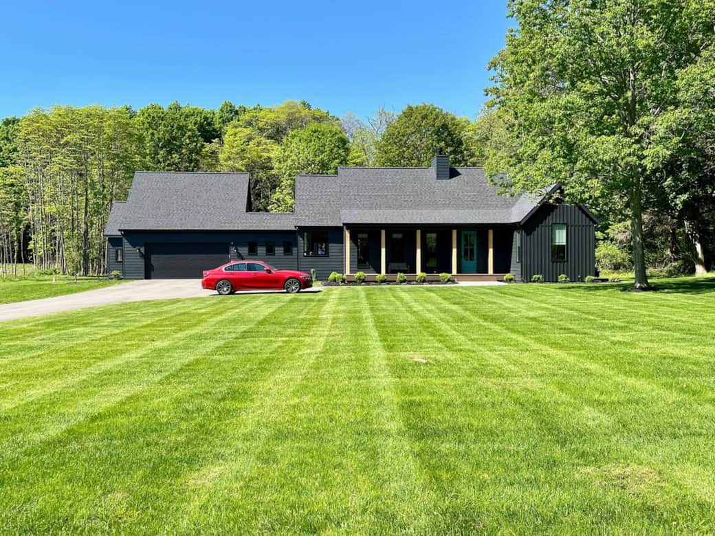 Front view of the house