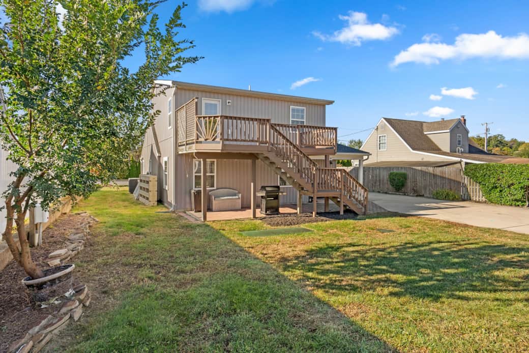 Primary Bedroom Balcony and large yard