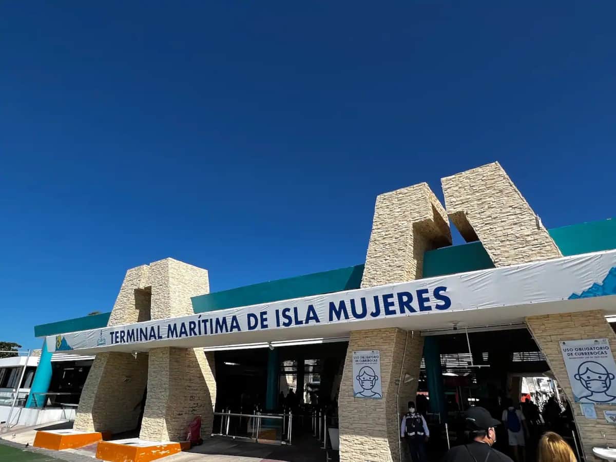 Passenger ferry terminal on Isla Mujeres