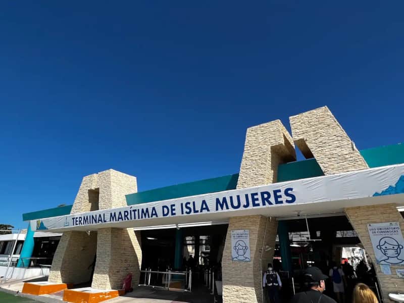 Passenger ferry terminal on Isla Mujeres