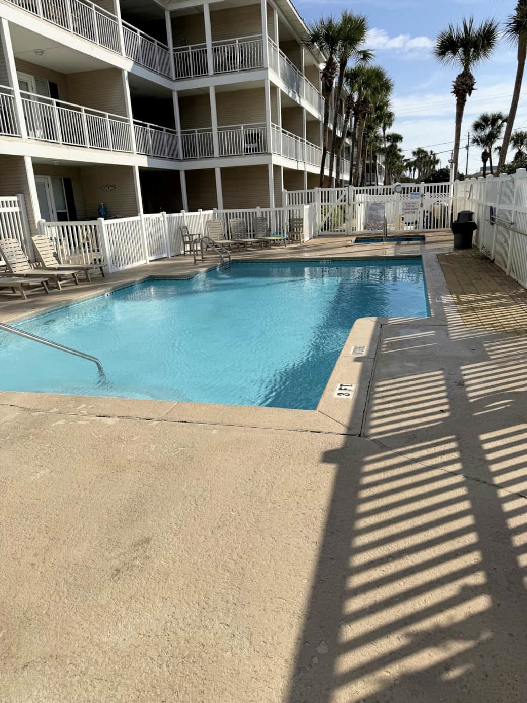 Pool with New Furniture
