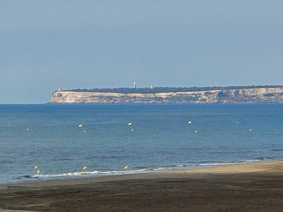 vue sur la falaise de leucate