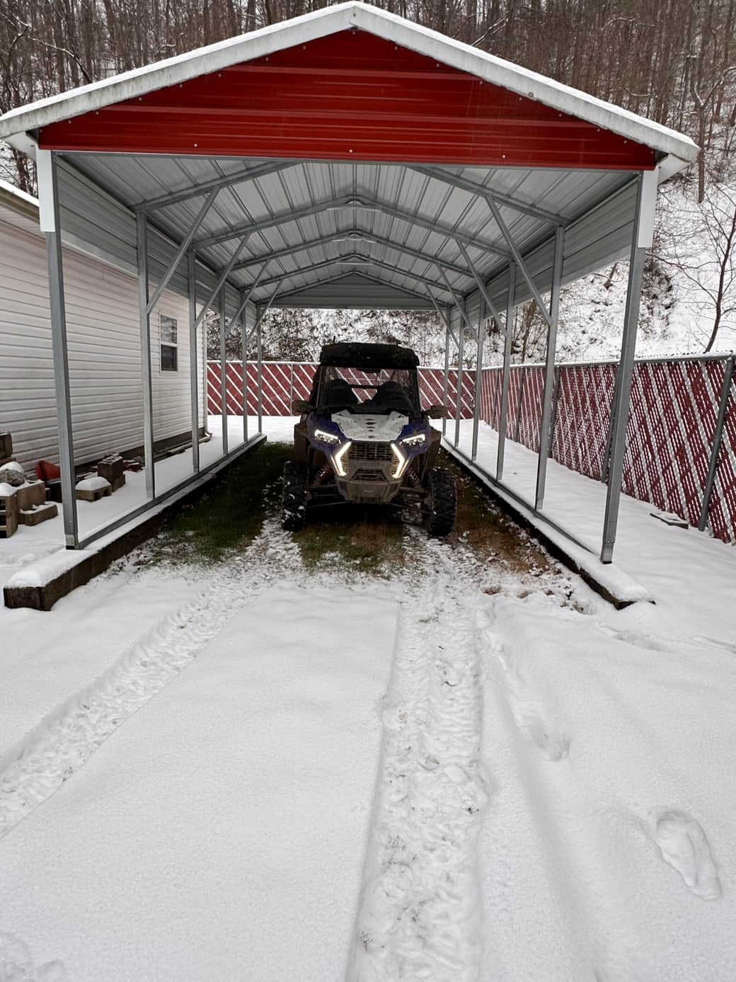 Carport snow rzr