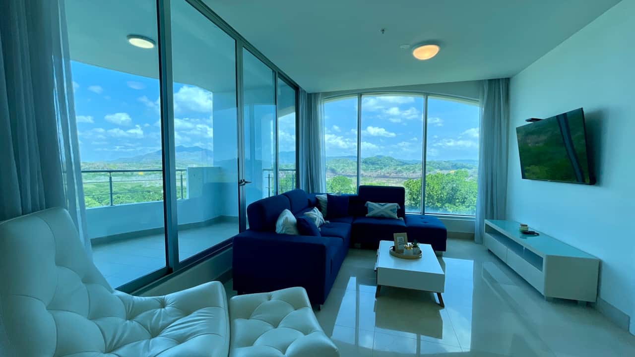 Living Area with Jungle View
