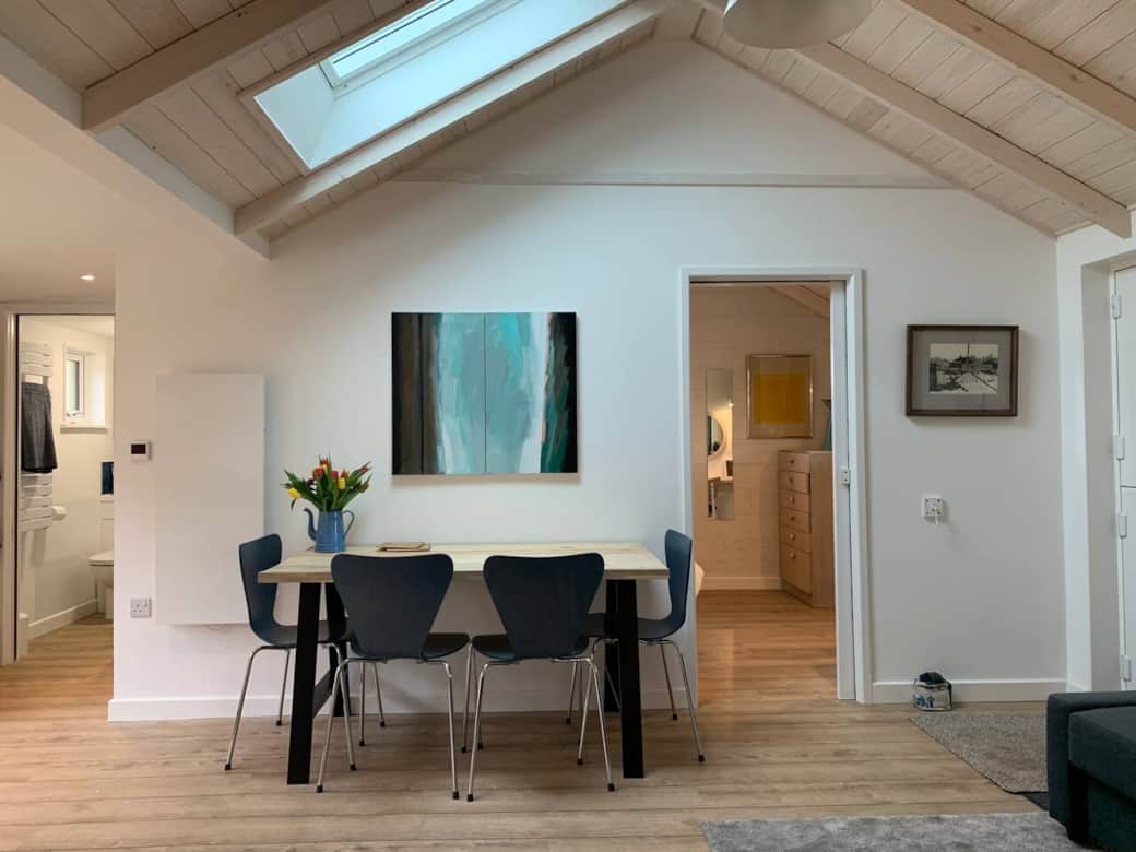 This is the view from the second cabin bedroom. The TV is hiding... can you guess where? This is the view from the second cabin bedroom. The TV is hiding... can you guess where?