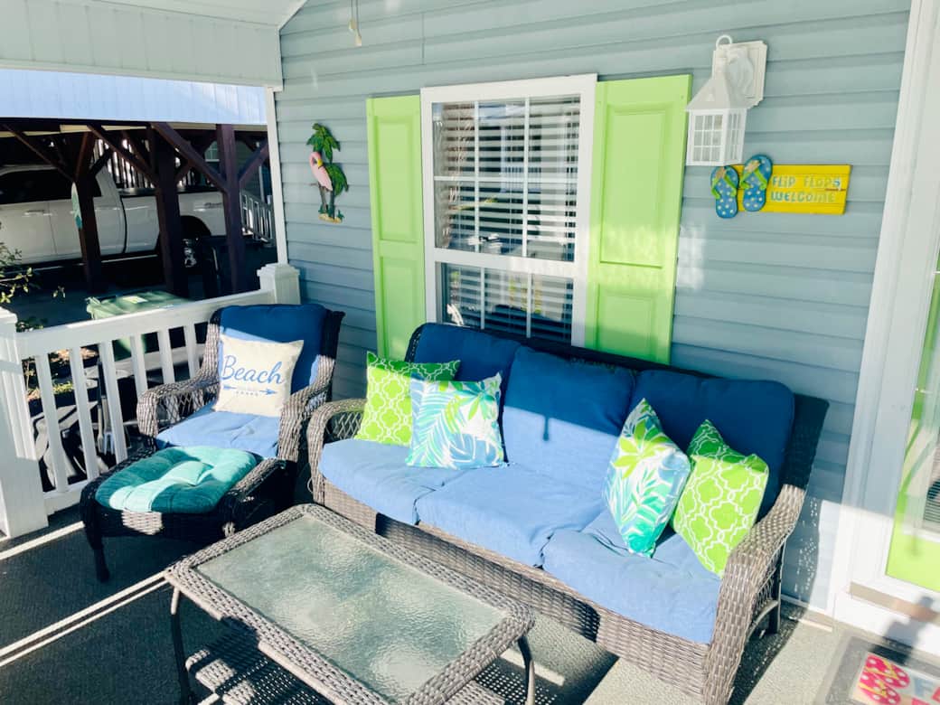 Seating on the front porch