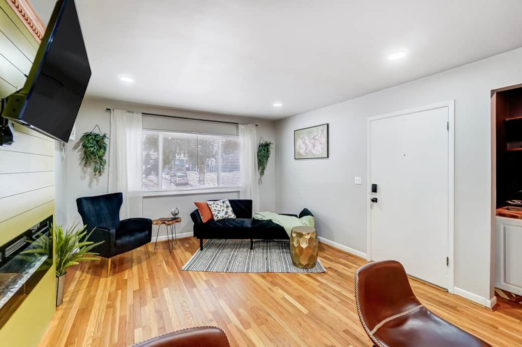 Open Concept Living Room W/ Fireplace