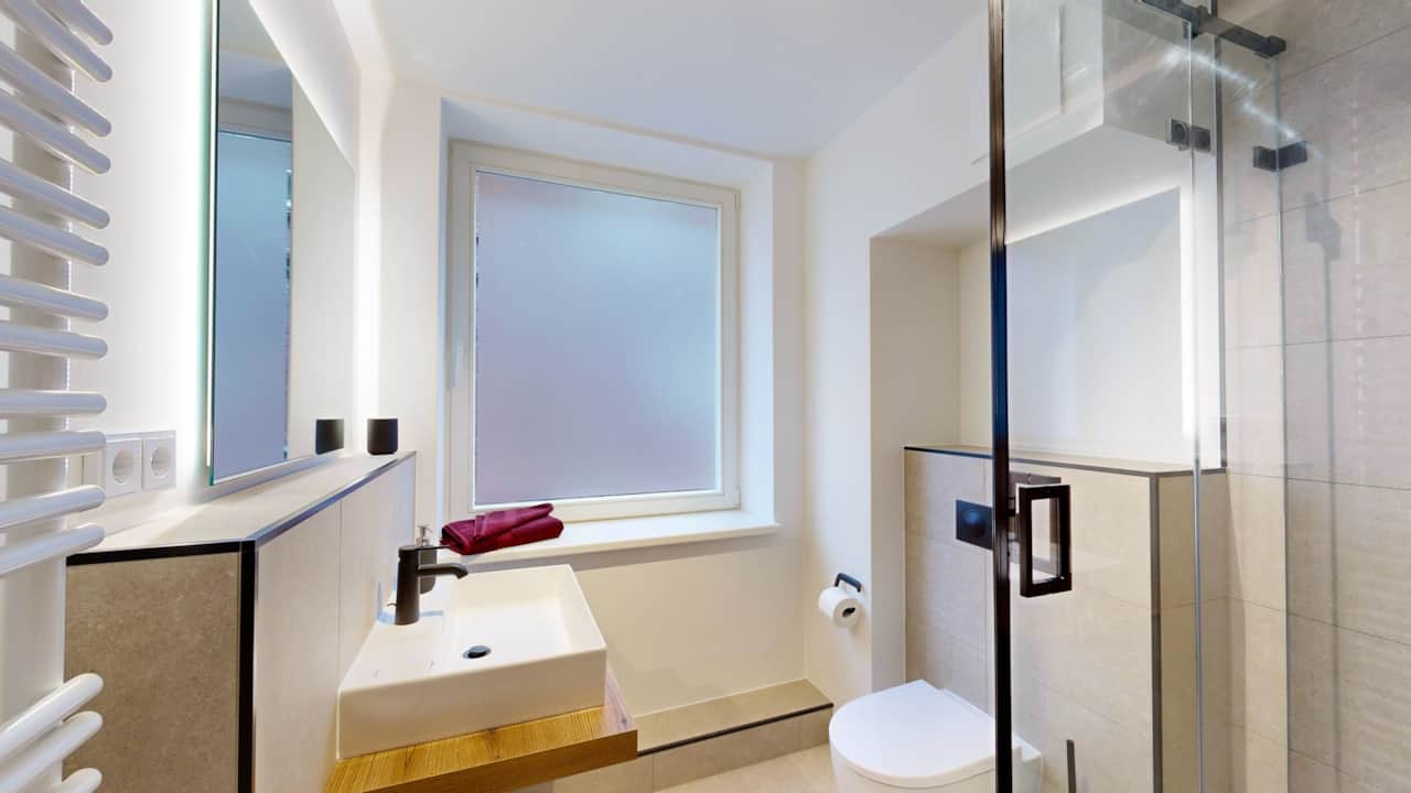 Moderne und hochwertige Ausstattung im N°8A Boardinghouse Lüneburg