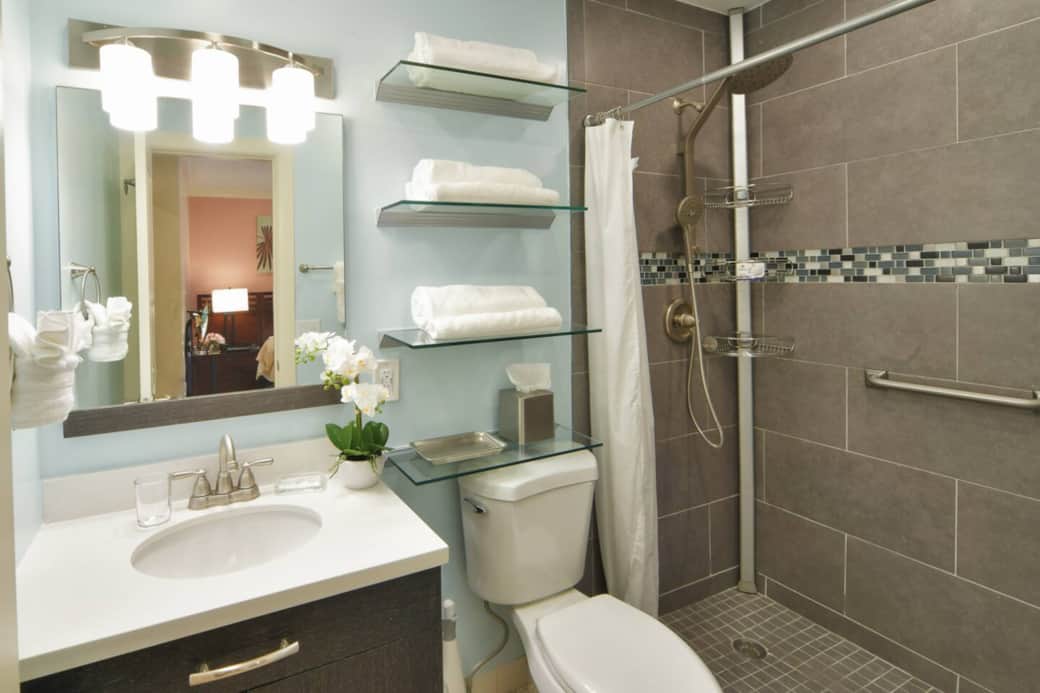 Bathroom with Rain Shower