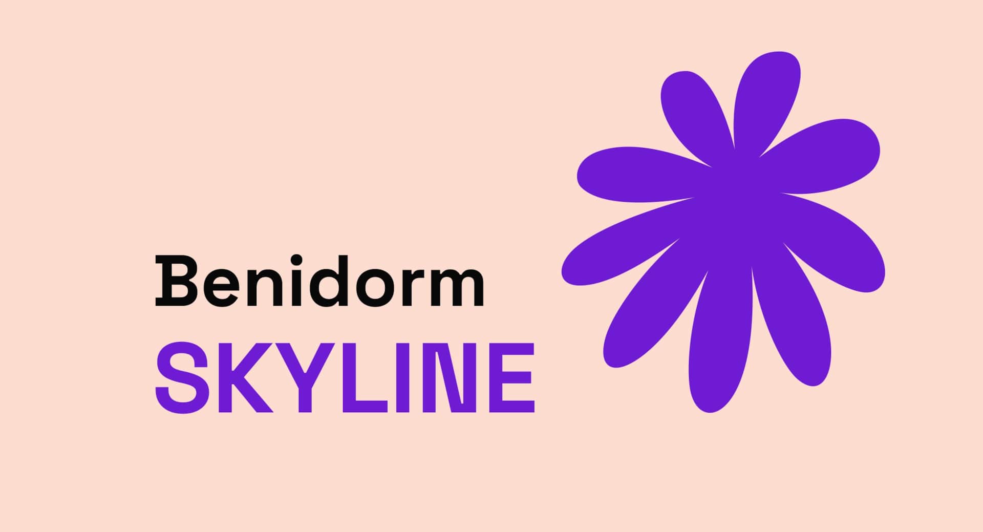 Benidorm Skyline Poster