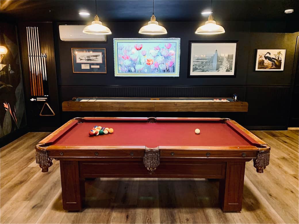 Pool Table and Shuffle Board