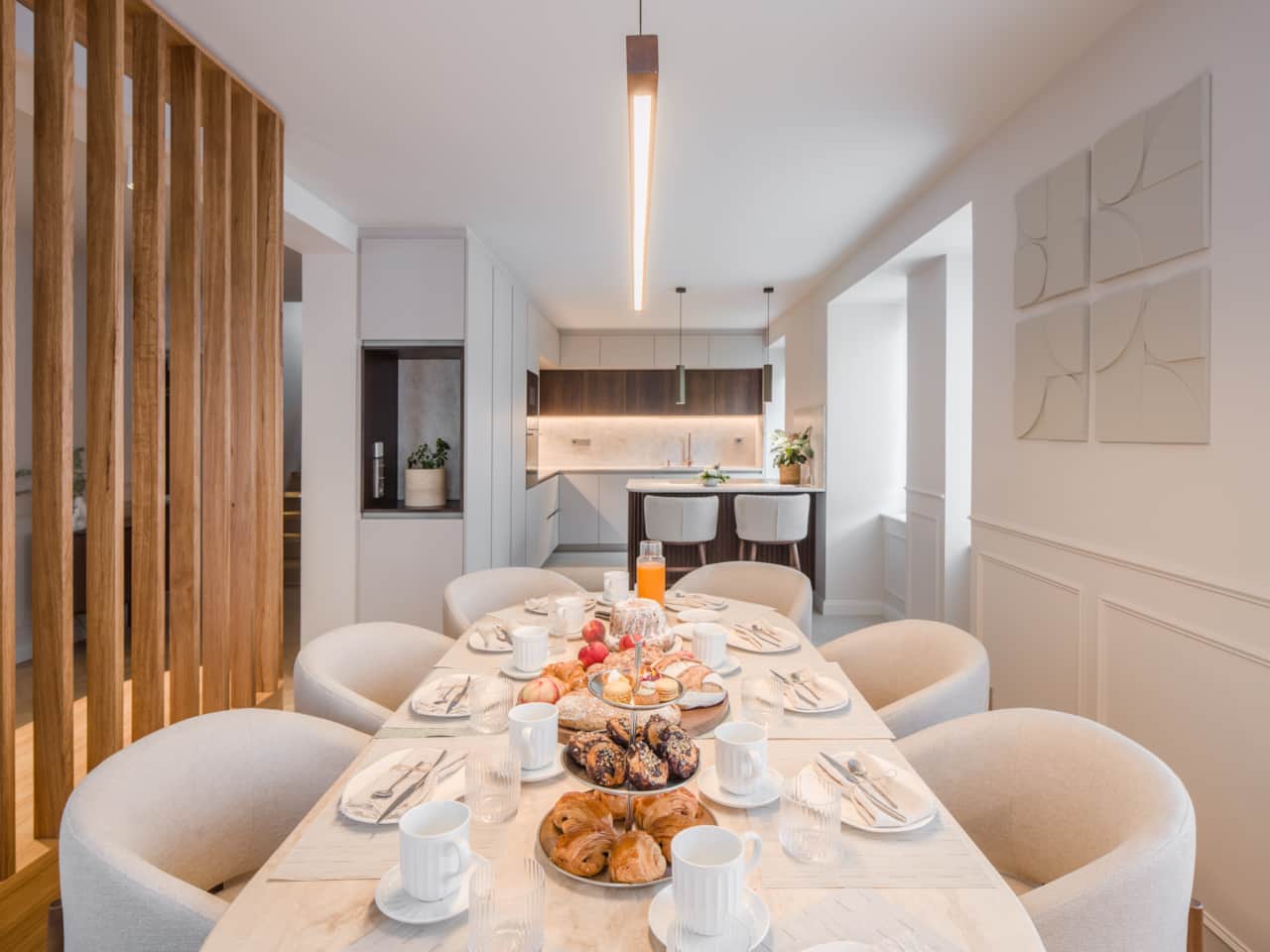 kitchen and dining room