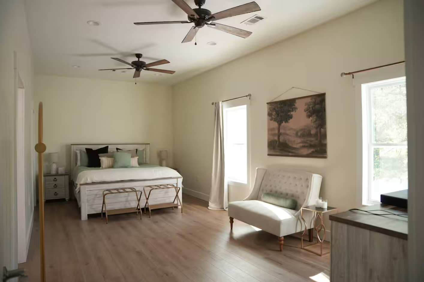 Master bedroom with king bed