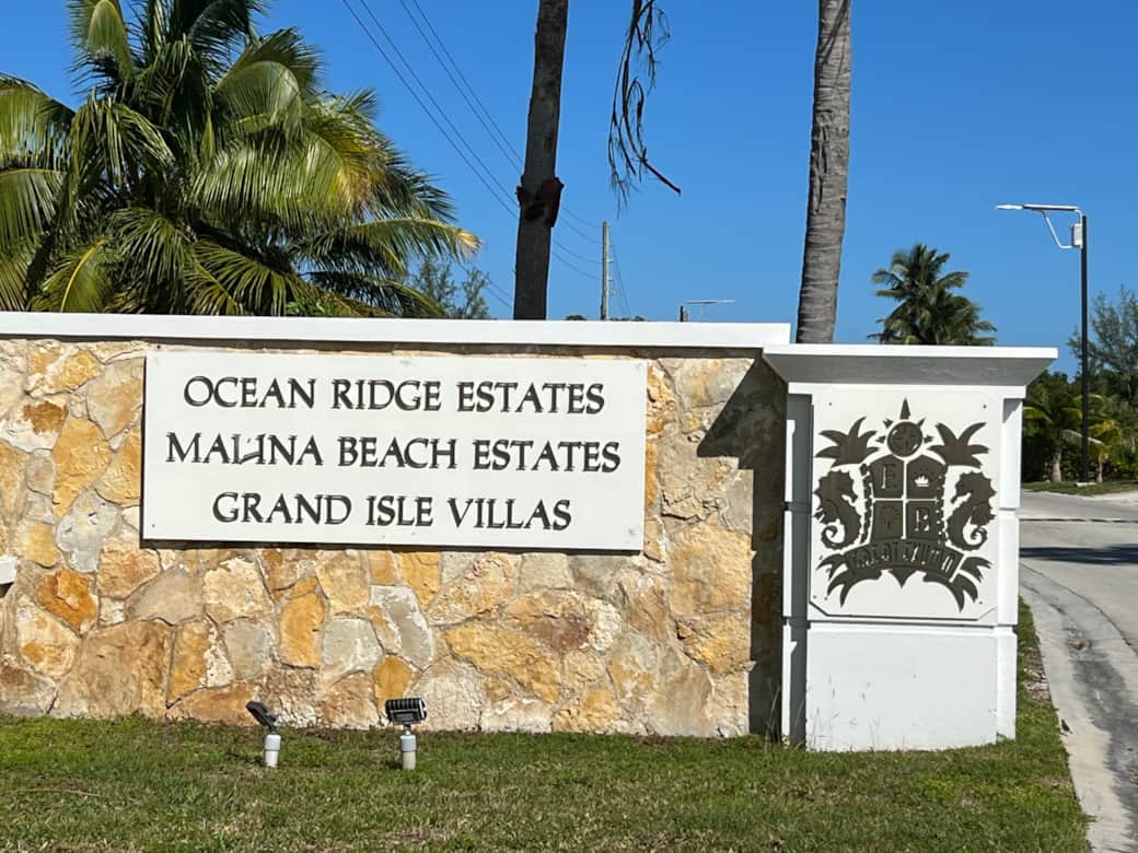 Ocean ridge estates entrance