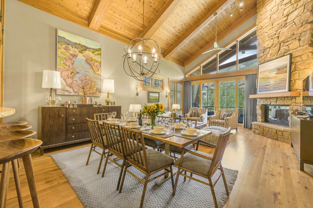 Open Concept Living Room & Dining Room 