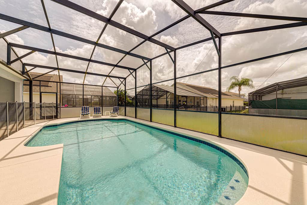 Plenty of space to soak up the sun on the pool loungers