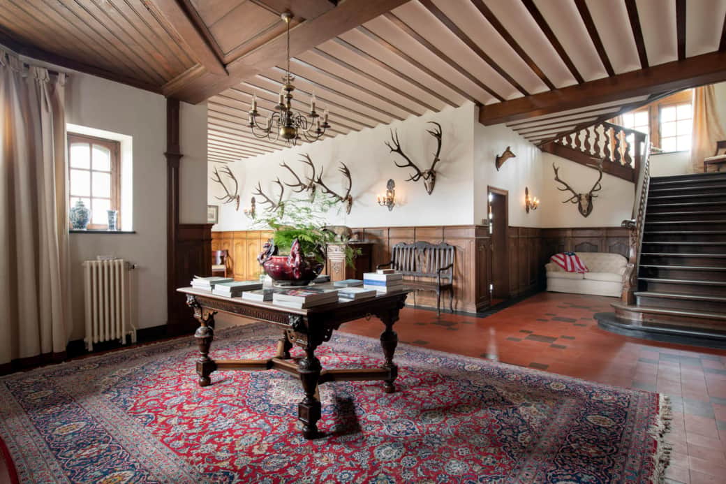 Belgique, Vielsalm, Rue Freddy Wampach 21, Domaine Le Priesmont, interieur, rez de chaussee, hall (1