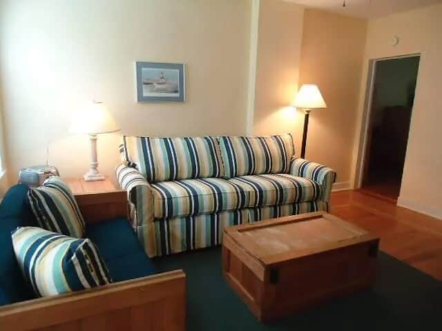 Living room with sleeper sofa