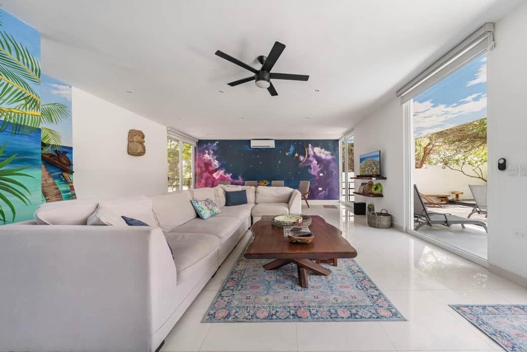 Vacation Rental Isla Mujeres-Taste of Isla-Casa Luna Loca-Punta Sur-Living Area