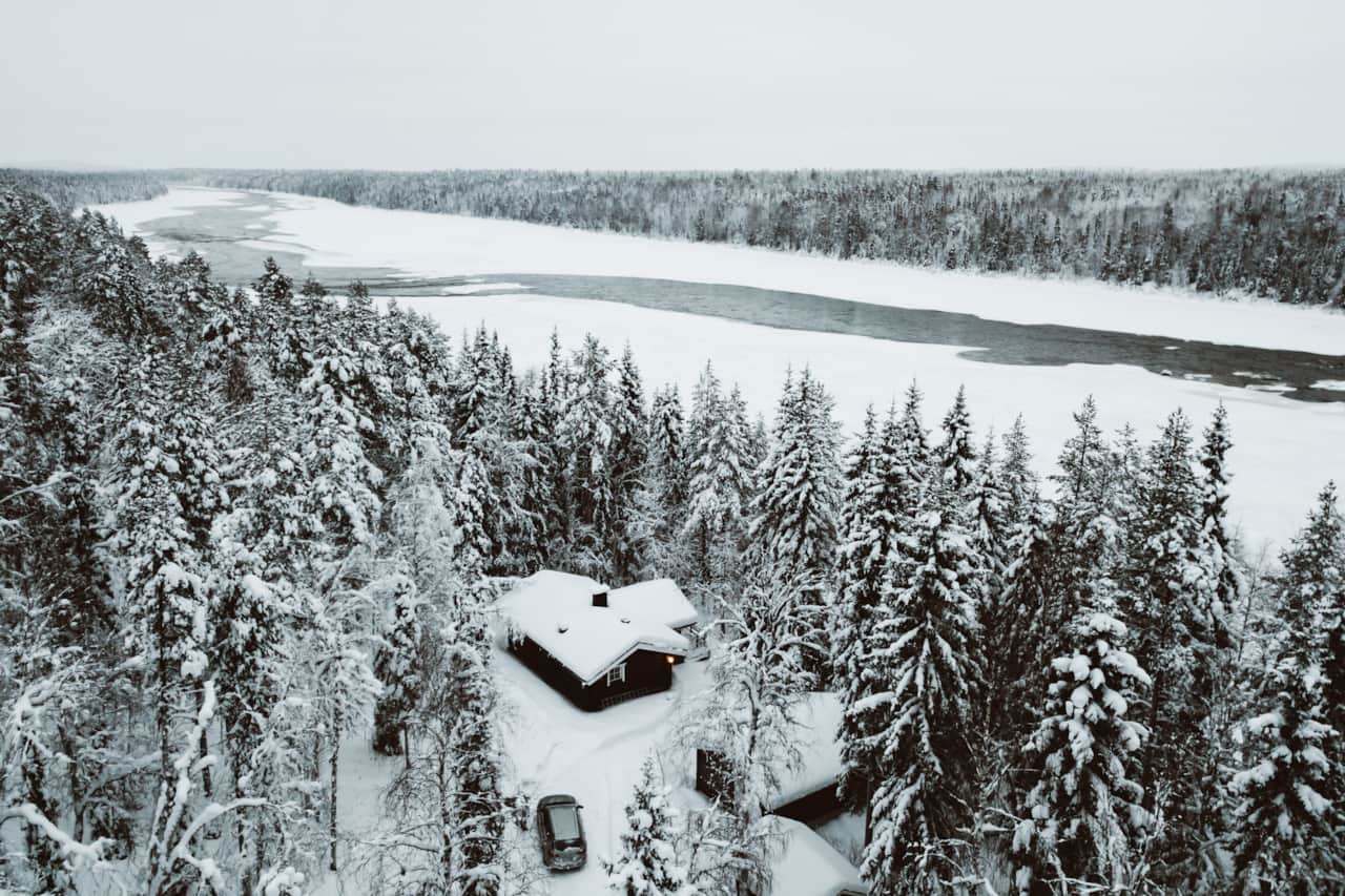 Outside from drone