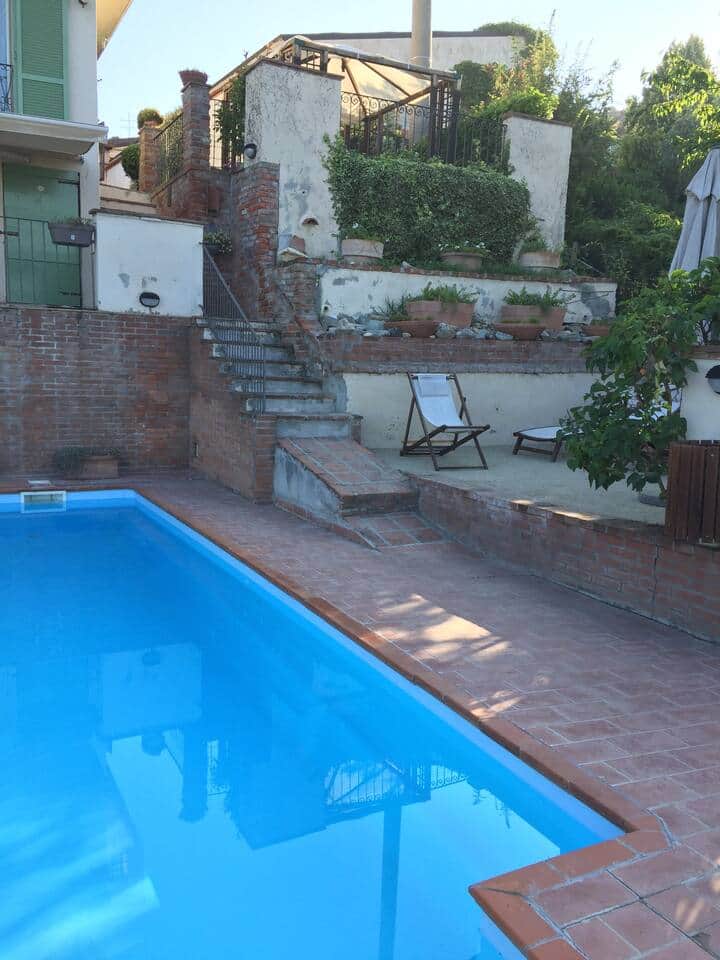 piscina con giardino terrazzato piscina con giardino terrazzato