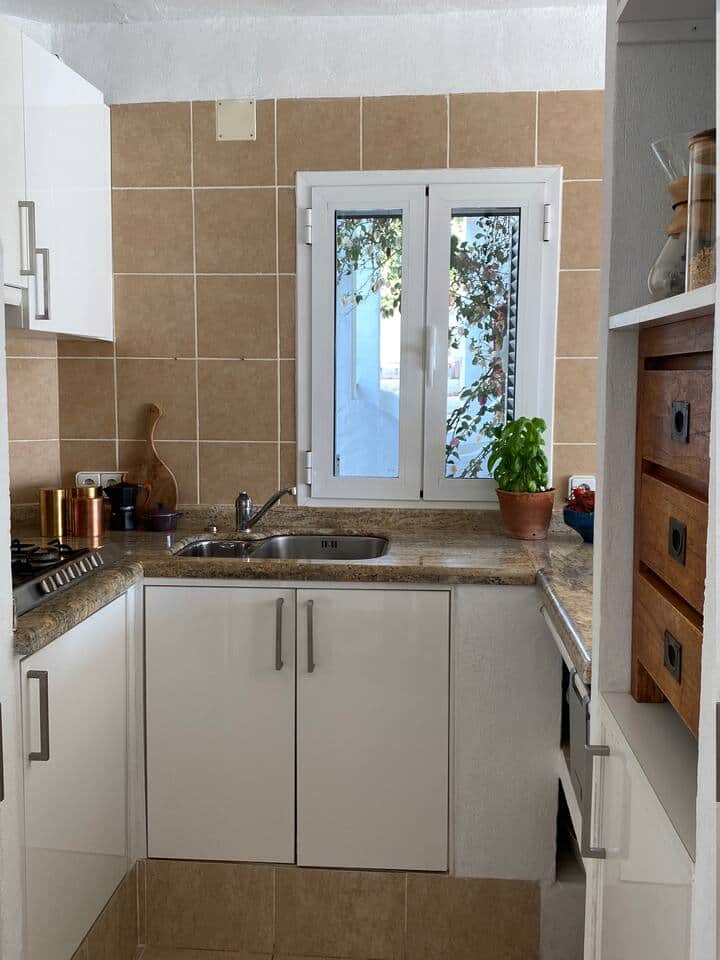 Fully equipped modern kitchen at Ibiza Seaview Apartment